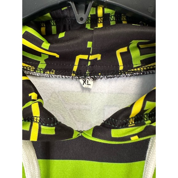 Crossen Men's Hoodie Size XL Green/Yellow/Black - Picture 2 of 4